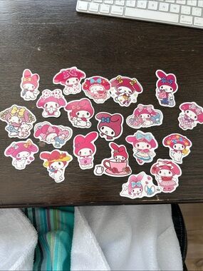 Sanrio My Melody Pink and White Sticker Set (pack of 20)